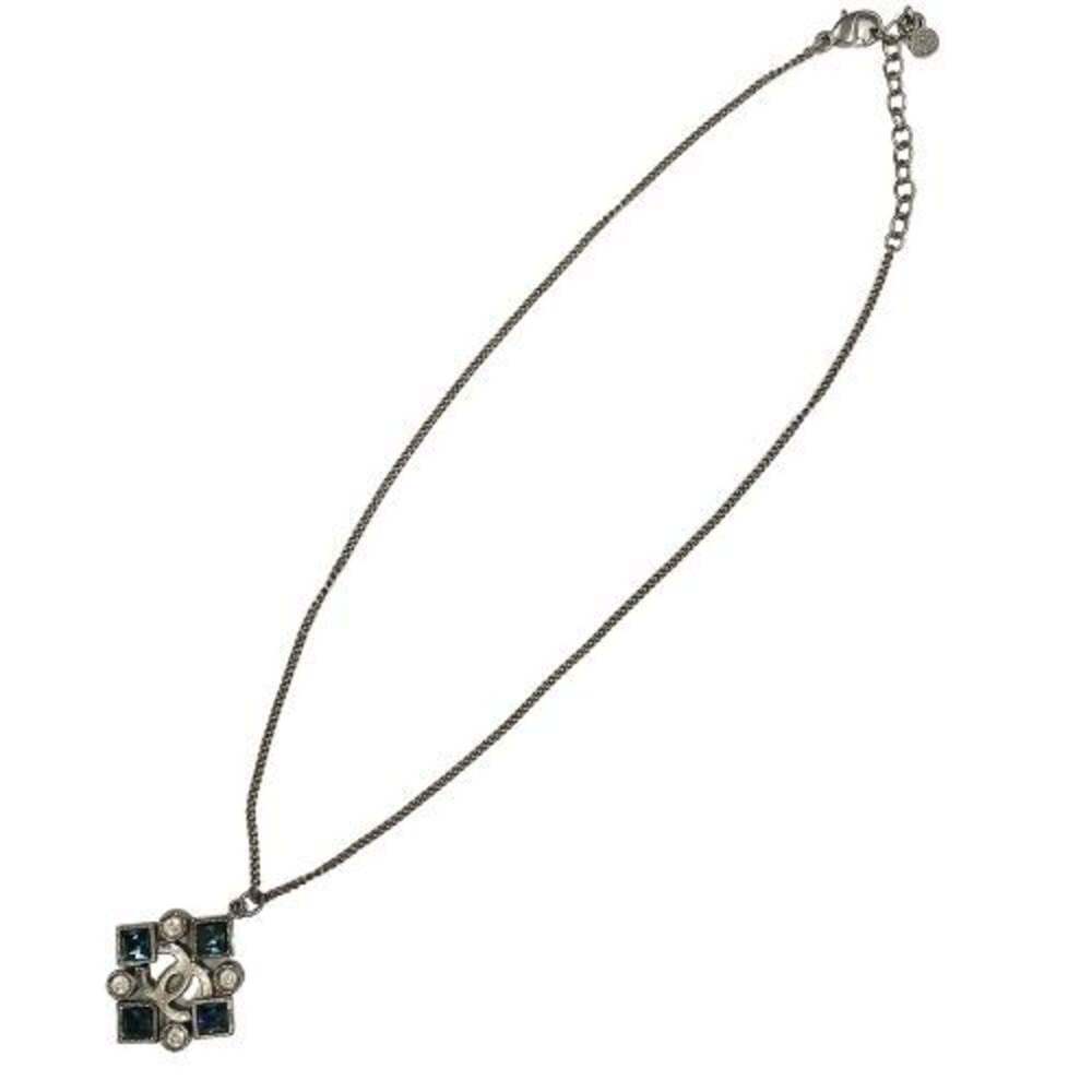 CHANEL Vintage Silver Logo Necklace - Picture 1 of 5